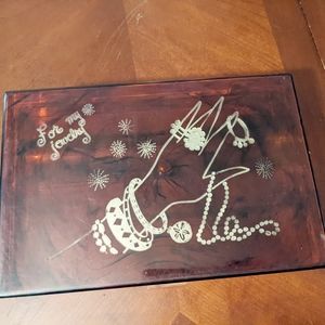 Vintage celluloid jewelry box